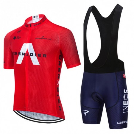 Completo Maglia + Pantaloncino con bretelle 2021 Ineos Grenadiers N005